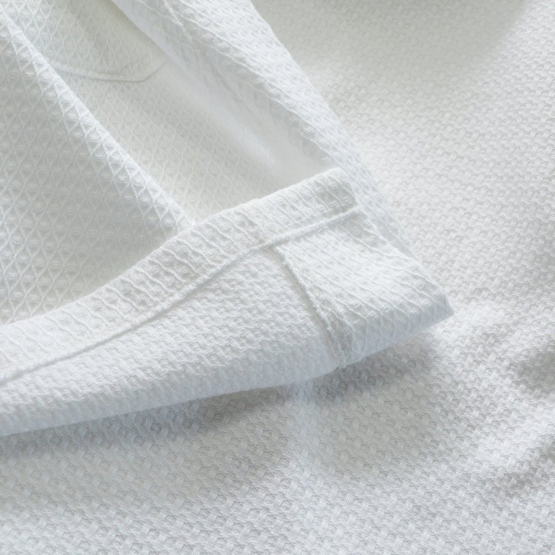 KISBINI Boys and Girls One-Piece Pjs Long Hooded Bathrobe Cotton White 4-5T - Image 5